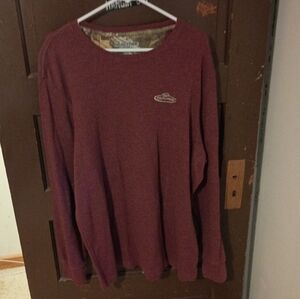 GUC Men's Realtree Burgundy Long Sleeve Shirt 2XL